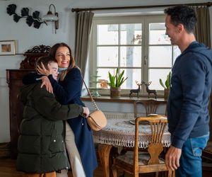 Barwy szczęścia odc. 3185. Kasia (Katarzyna Glinka), Mariusz (Rafał Cieszyński), Ksawery (Bartosz Gruchot)