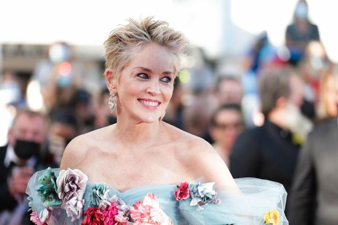 Sharon Stone wiosną 2021 roku, podczas 74. Festiwalu Filmowego w Cannes