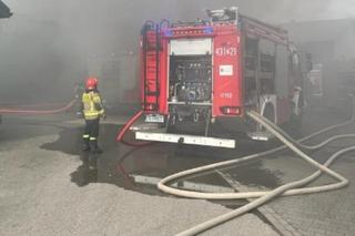 Duży pożar zakładu produkcji wędlin! Silne zadymienie i trudna akcja strażaków