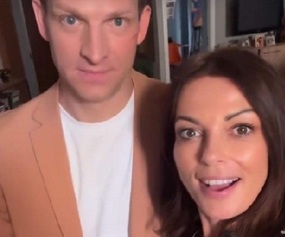 Barwy szczęścia. Łukasz (Michał Rolnicki), Kasia (Katarzyna Glinka)