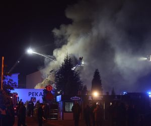 Pożar hali w Sosnowcu