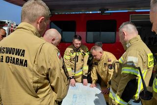 Pożar w Kawlach. Trwają poszukiwania zaginionego strażaka