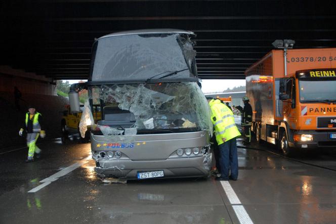 Wypadek autokaru w Niemczech 