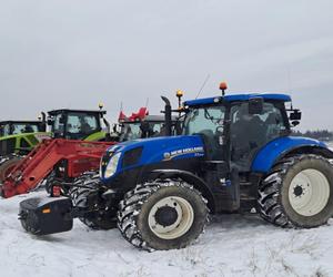 Rolnicy w Wejherowie. Protest na drodze krajowej nr 6