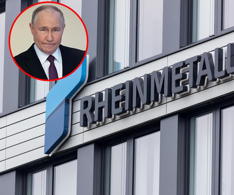 Rheinmetall i twarz Putina 