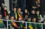 Skandaliczny transparent z Donaldem Tuskiem na meczu w Kownie