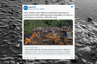Kolumbia: Dzieci zginęły w szkole zniszczonej przez lawinę błota