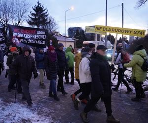 Protest kielczan przeciw budowie S74