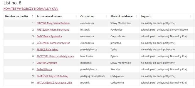 Wybory Europejskie 2024: Listy wyborcze Okręg 11 Śląsk