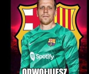 Wojciech Szczęsny w Barcelonie MEMY