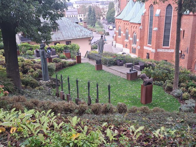 Ogród za kościołem św. Józefa w Krakowie