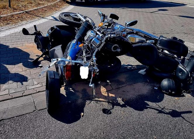 Czołowe zderzenie motocyklistów w Kargowej