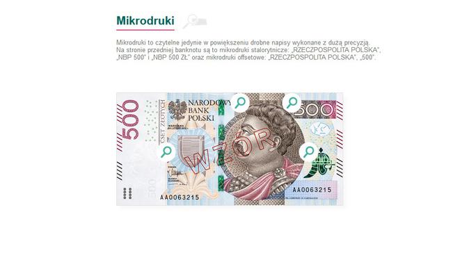 Banknot 500 złotych. Jak poznać czy jest prawdziwy?