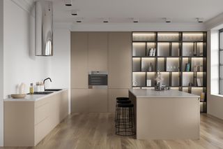 Moja kaszmirowa kuchnia była zdecydowanie za mdła. Na szczęście architektka doradziła mi, by wprowadzić drugi kolor