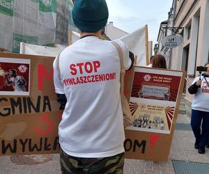 Protest przeciw CPK w Zamościu