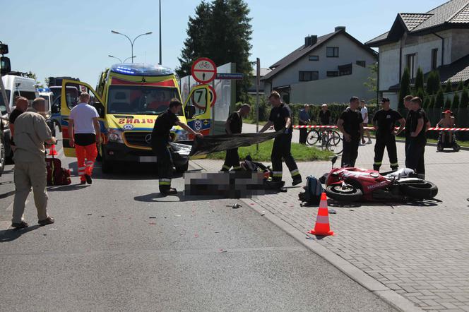 PAWEŁ ROZTRZASKAŁ SIĘ NA NOWYM MOTOCYKLU.
