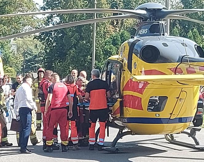 Chłopiec spadł z balkonu w Bielsku-Białej. Lądował LPR