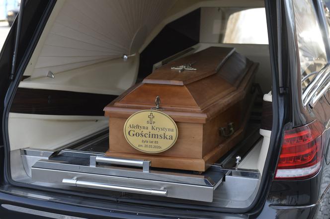Pogrzeb Aleftyny Gościmskiej w czasie koronawirusa