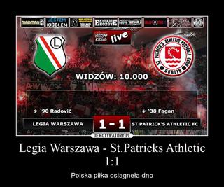 Memy po meczu Legia Warszawa - St. Patrick's Athletic