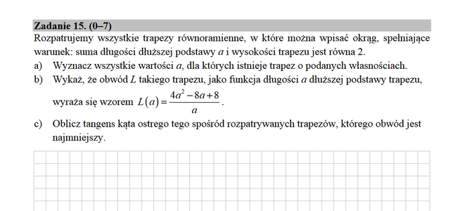 Matura 2020 rozszerzona matematyka. Przykładowe zadania egzaminacyjne