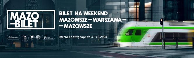 W długi sierpniowy weekend zwiedzaj region pociągiem z MAZObiletem!