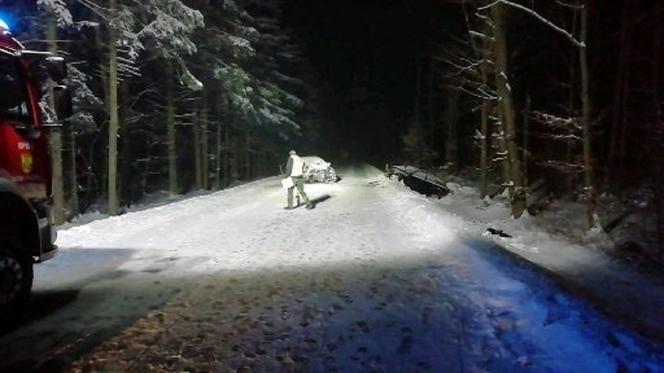  TRAGEDIA w Brzózie Królewskiej. Nie żyją DWIE osoby! W wypadku zginęli 30-latek  i 40- latek [ZDJĘCIA] 