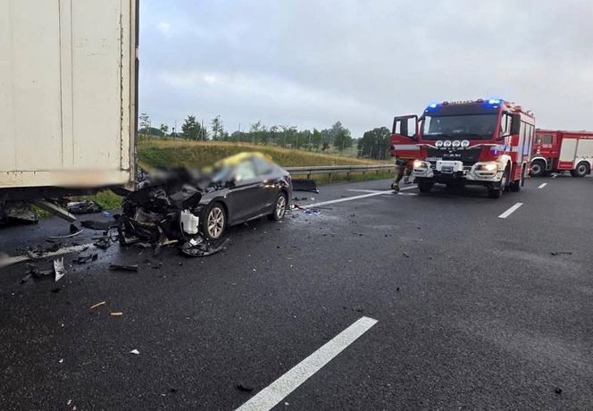 Wypadek na S7 pod Nidzicą. Trzy osoby nie żyją