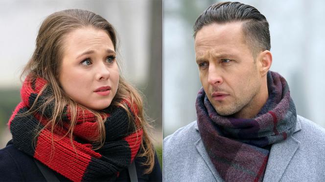 Barwy szczęścia.  Jowita (Magdalena Żak) i Sebastian (Kacper Krupski)