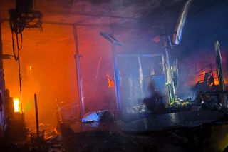 Pożar hali na Białołęce (31.03.2025)