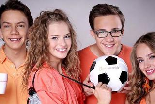 Barwy szczęścia. Zuzia (Anna Adamus), Filip Lisicki (Kuba Dyniewicz), Kajtek (Jakub Dmochowski), Oliwka (Wiktoria Gąsiewska)