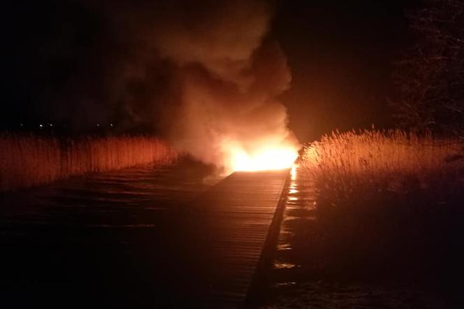 Pożar nad Jeziorem Barlineckim