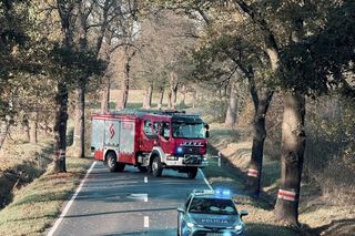 Śmiertelny wypadek pod Polkowicami. Nie żyje kierowca audi [ZDJĘCIA]