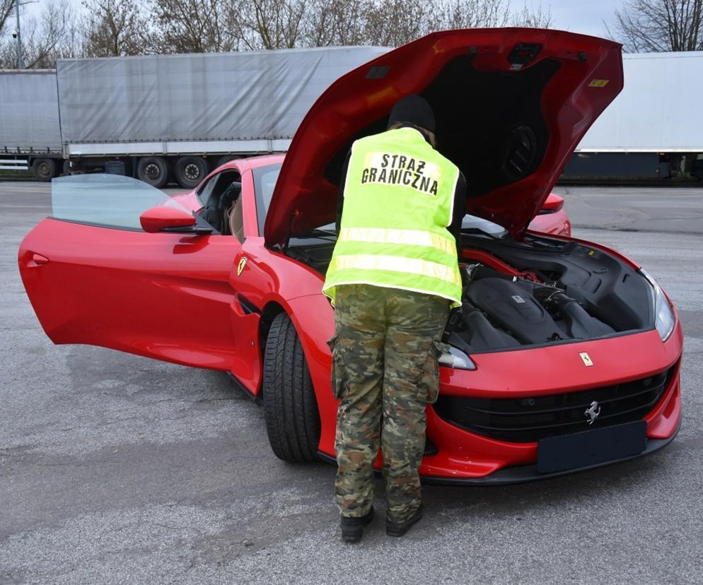 Kradzione Ferrari Portofino za 1,2 mln zł miało trafić do Białorusi. Zatrzymali je pogranicznicy