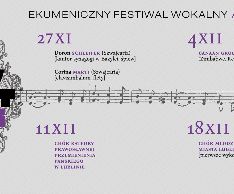 Ekumeniczny Festiwal Wokalny ADVENTUS - plakat
