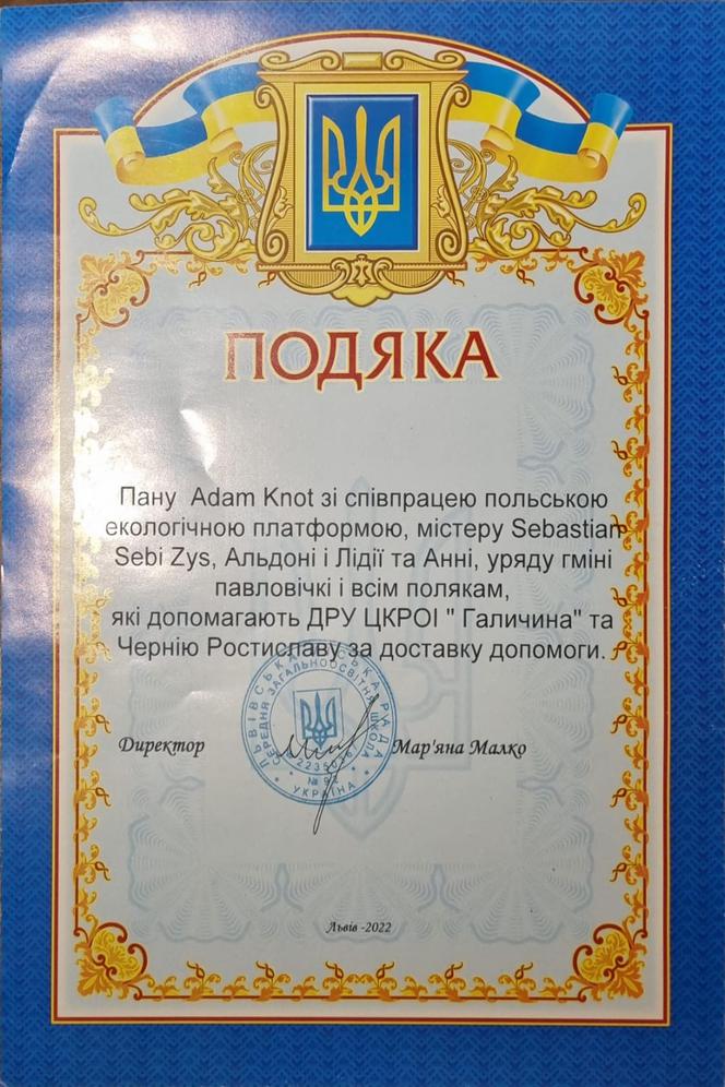 Polska Platforma Ekologiczna i Mr Sebii z pomocą dla Ukrainy