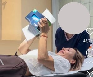 Doda na łóżku w szpitalu