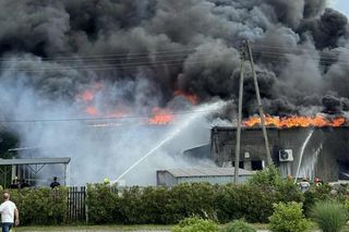Pożar hali w Czerwionce-Leszczynach