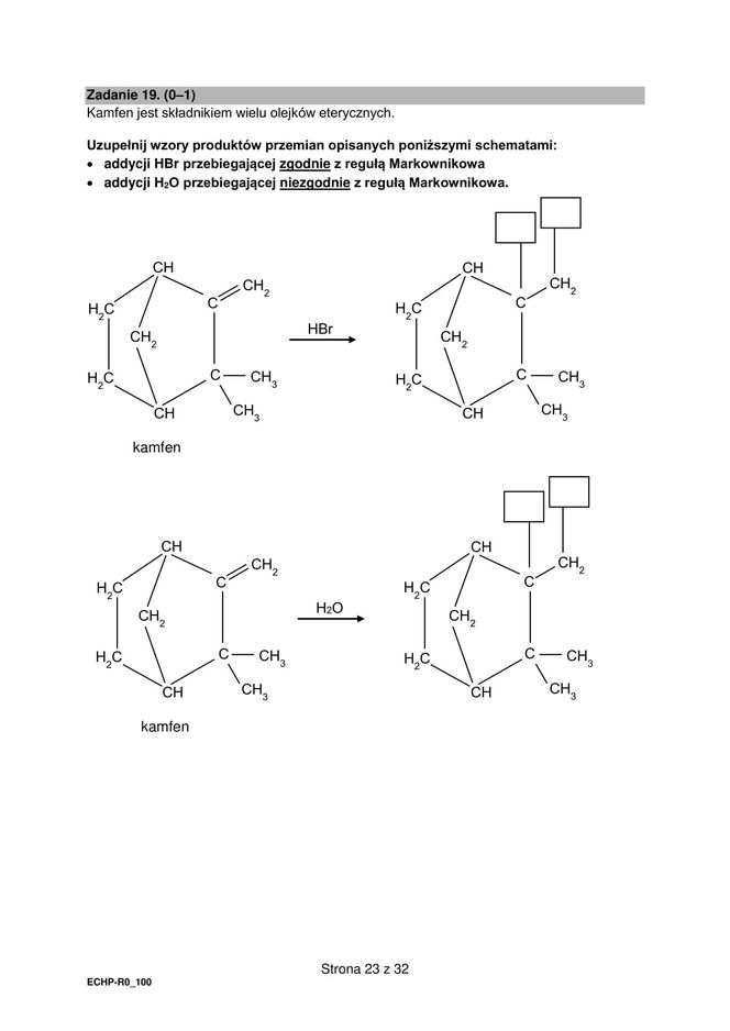 Matura 2025 chemia rozszerzona - arkusz CKE 16.05.2025 - Formuła 2015