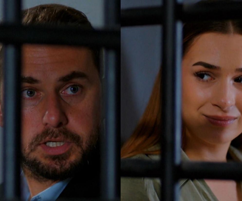 Zakochani Sila i Kuzey za kratami więziennej celi, widoczni zza pionowych i poziomych prętów, co symbolizuje ich poświęcenie i miłość w serialu Miłość i nadzieja, o czym więcej na Super Seriale.