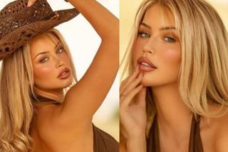 Najpiękniejsza bramkarka świata w skąpym kowbojskim stroju. Na dole nie ma prawie nic! Ale gorąco