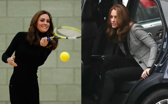 Księżna Kate Middleton gra w tenisa