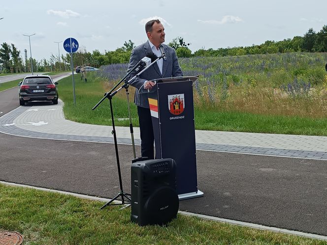 Otwarcie nowego ronda w Grudziądzu