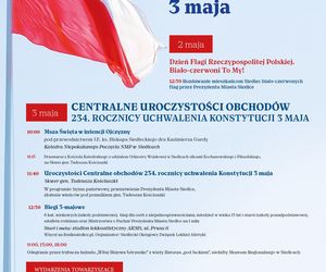 Obchody 234. rocznicy uchwalenia Konstytucji 3 Maja w Siedlcach. Sprawdź program