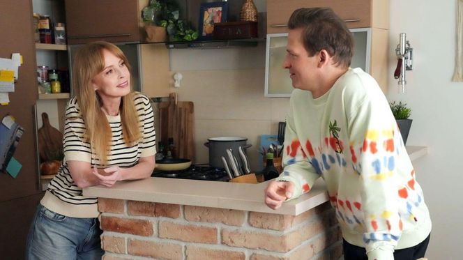 Barwy szczęścia odc. 3251. Łukasz (Michał Rolnicki), Agnieszka (Katarzyna Tlałka)