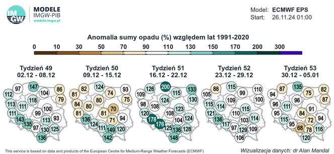 Śnieg na Boże Narodzenie 2024 