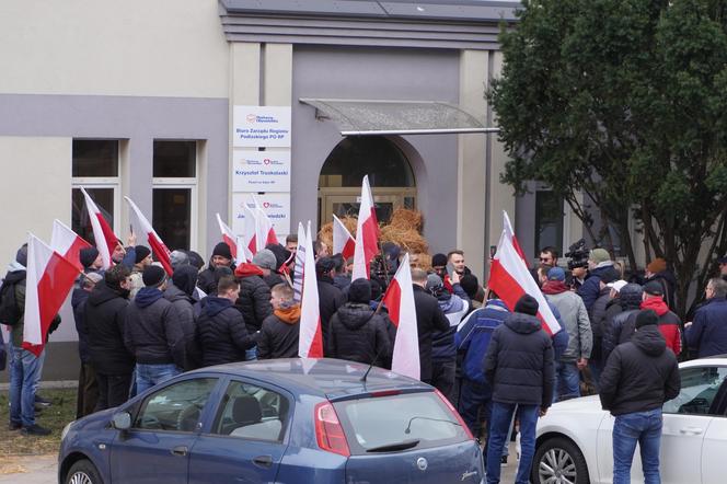 Protest rolników w Białymstoku. Przemarsz ulicami miasta 4 marca