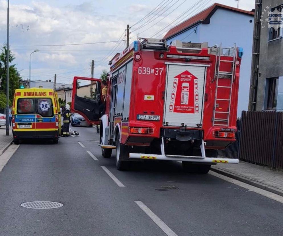 Kierujący motocyklem został potrącony przez osobówkę 