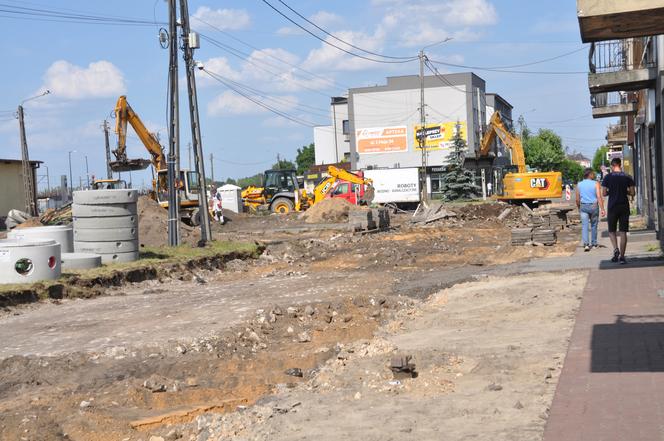 Roboty drogowe i utrudnienia na Dolnej Kamiennej w Skarżysku