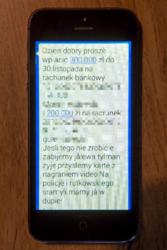 Ewa Tylman sms porwanie