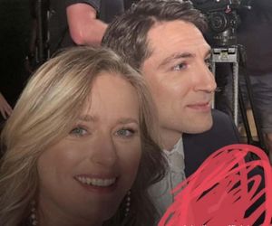 M jak miłość. Julia (Marta Chodorowska), Dima (Michaił Pszeniczny) na planie